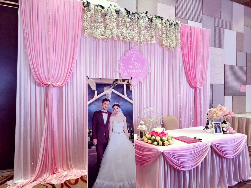 一条龙仿真花布置婚礼策划套餐